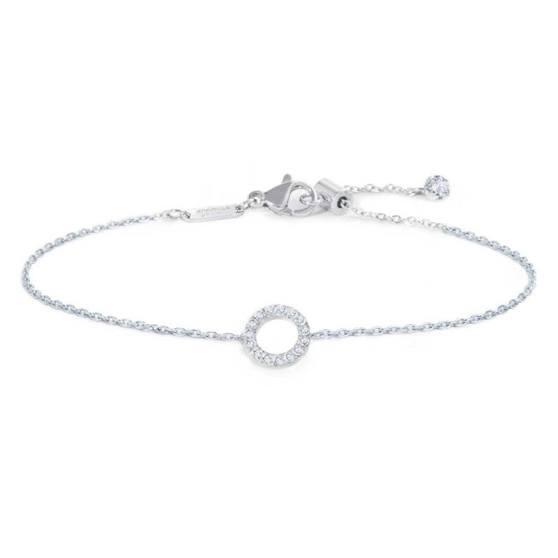 MARLU- Bracciale cerchio con zirconi bianchi