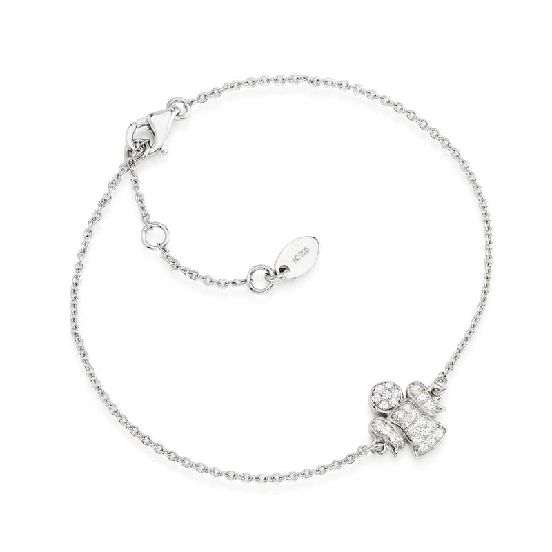 PREZIOSI ARGENTO 925- Bracciale Angeli Zirconi