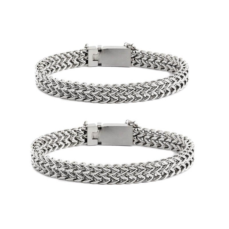 MARLU - Bracciale catena fish bone 8mm