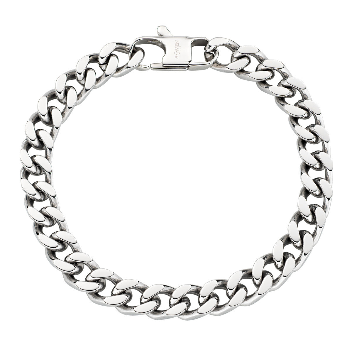 LUCA BARRA- Bracciale Catena Grumetta in Acciaio
