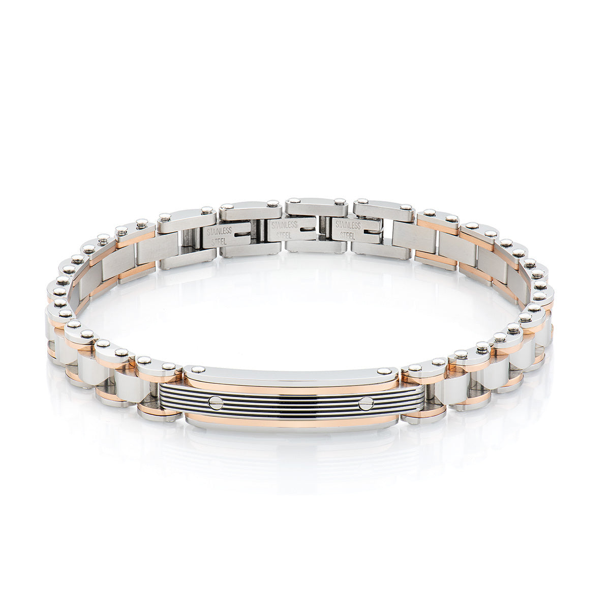LUCA BARRA- Bracciale Catena in Acciaio