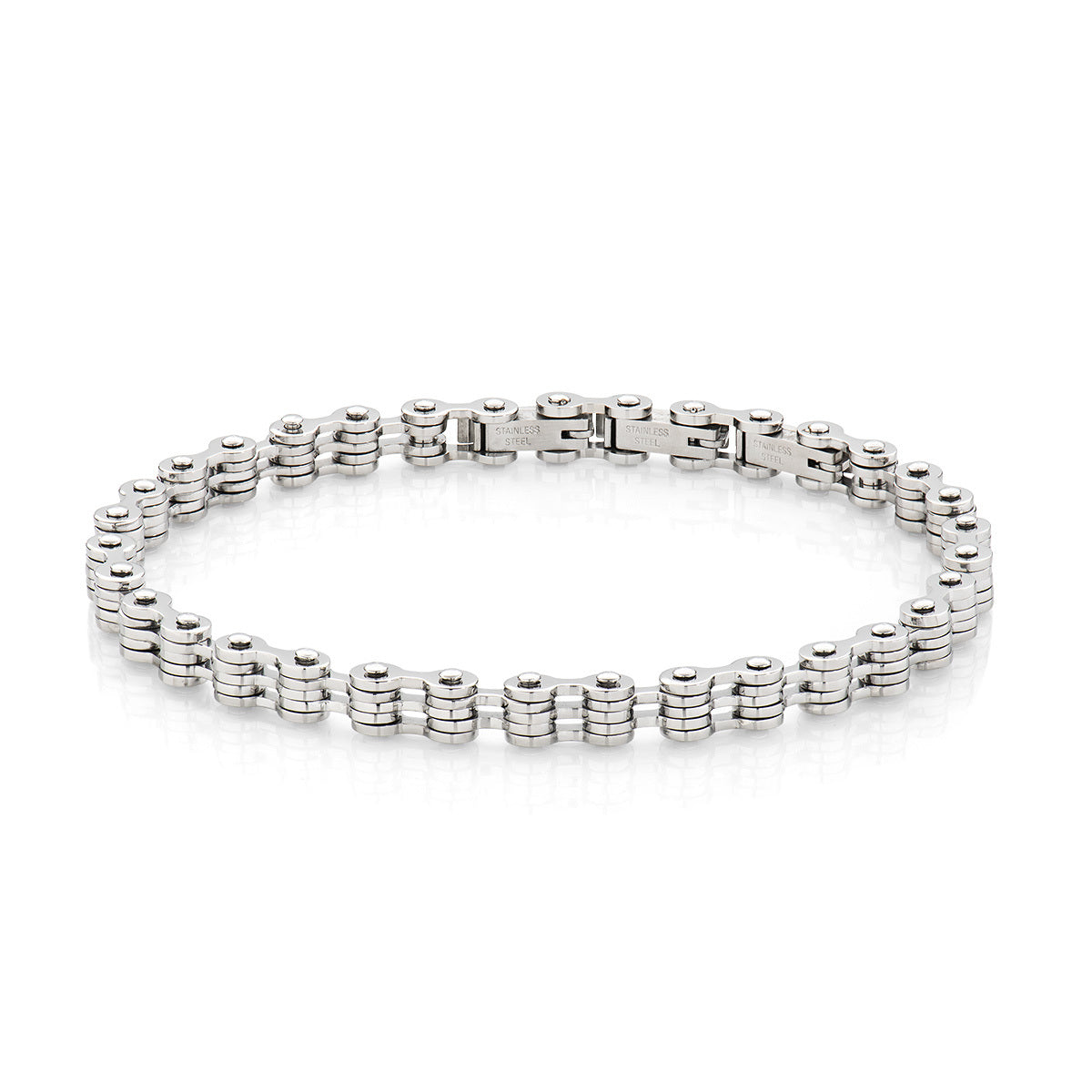 LUCA BARRA -  Bracciale Catena in Acciaio