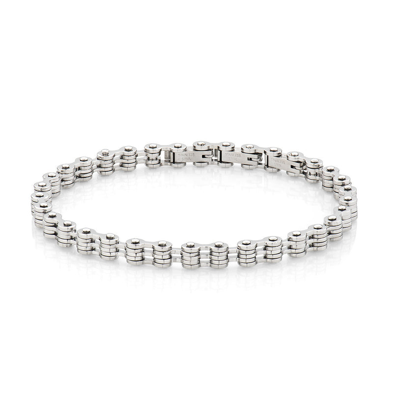 LUCA BARRA -  Bracciale Catena in Acciaio