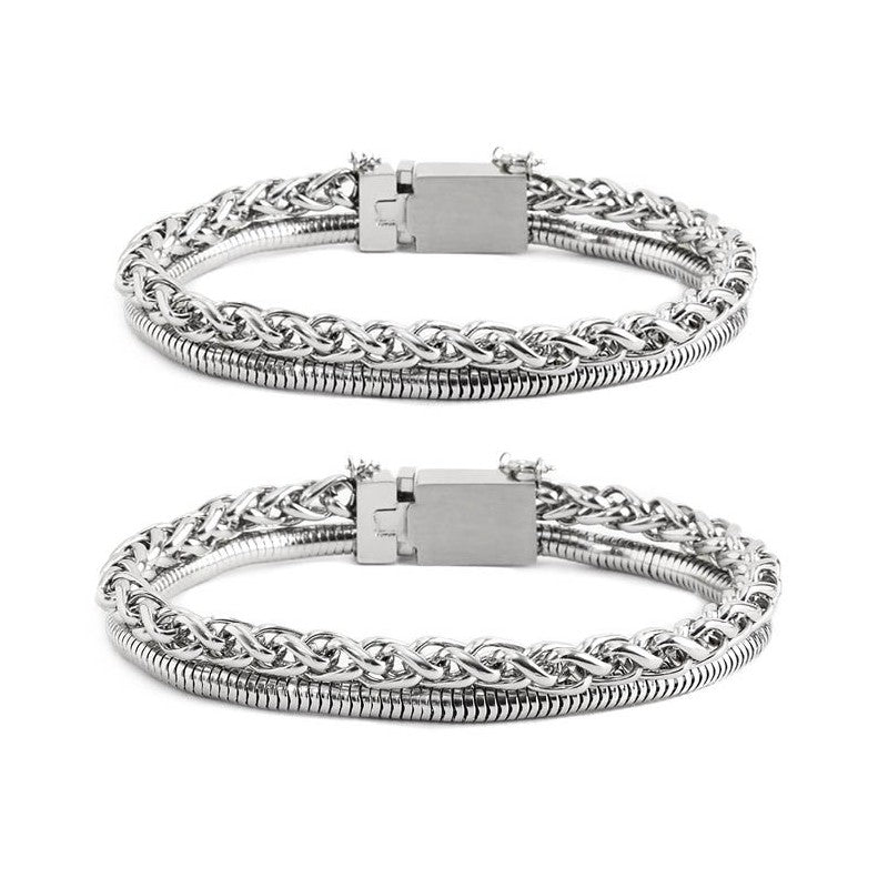 MARLU - Bracciale catena sonaglio e snake