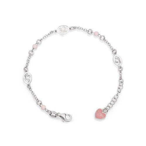 Amen - Bracciale Madonna Col Bambino Rosa