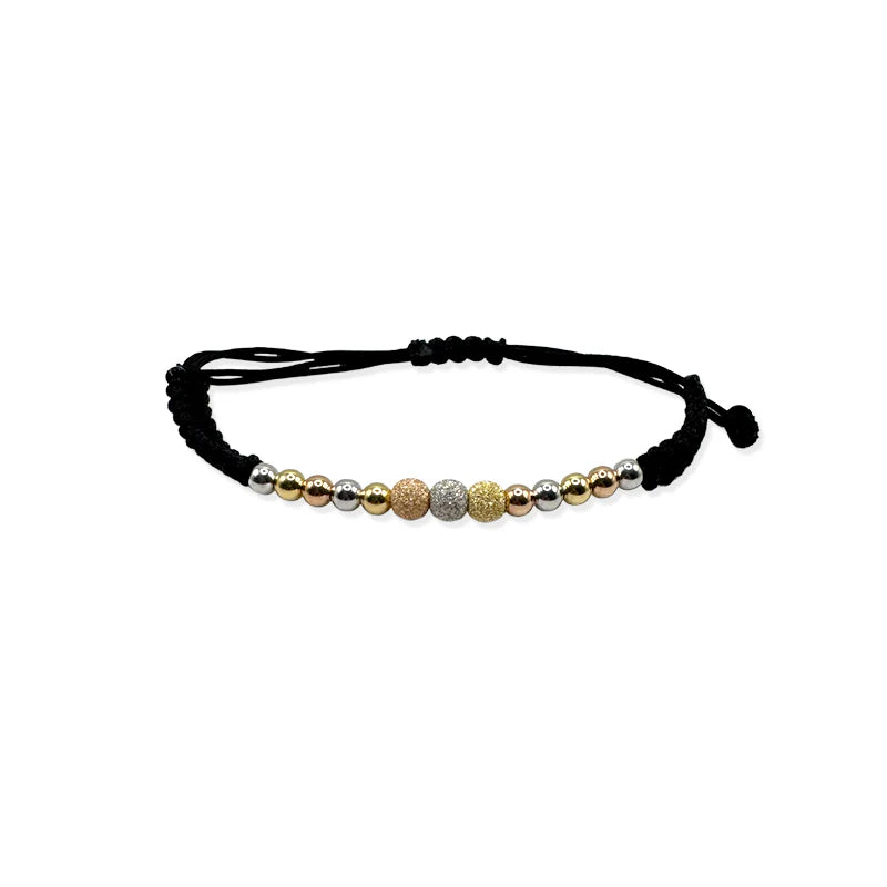 FALCO GIOIELLI - Bracciale ScoobyDoo in Tessuto a 3 colori in Oro - Oro18kt - 1,2 gr.