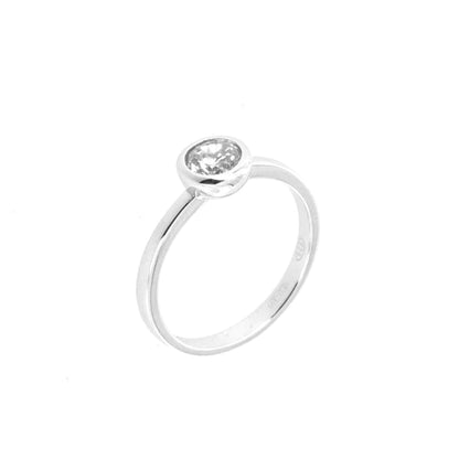 Anello in Argento 925 solitario con zircone