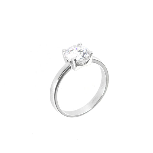 Anello in Argento 925 solitario con zircone