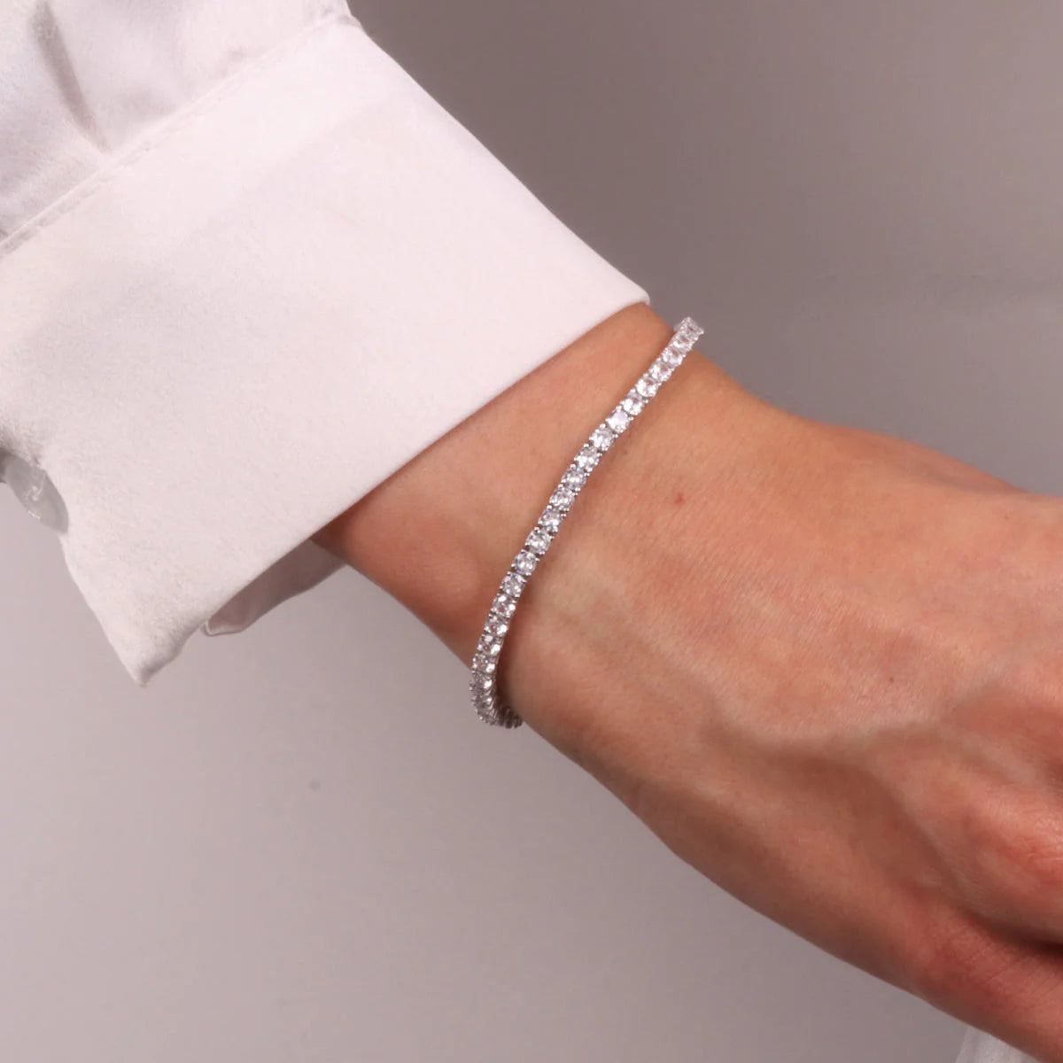 BY SIMON - BRACCIALE ZIRCONI BIANCHI