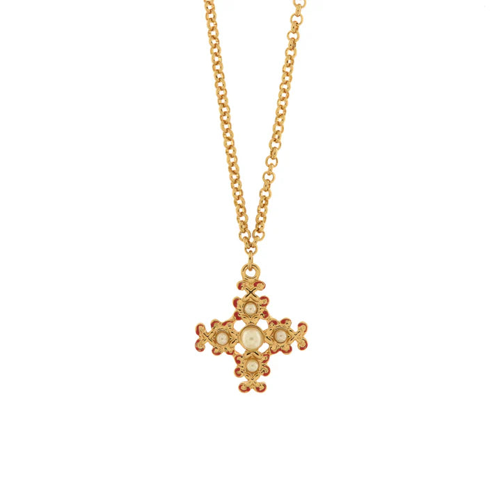 Collana in Metallo con croce pendente