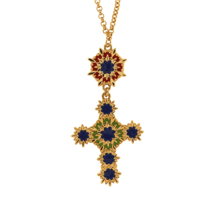 Collana in Metallo con croce pendente