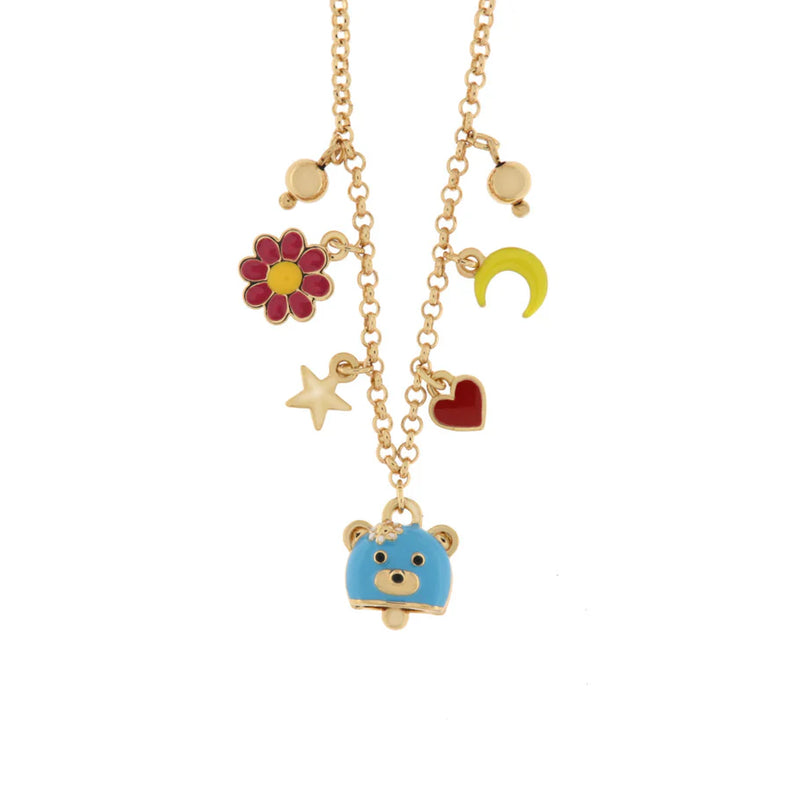 BY SIMON - COLLANA CON CAMPANELLA A FORMA DI ORSETTO