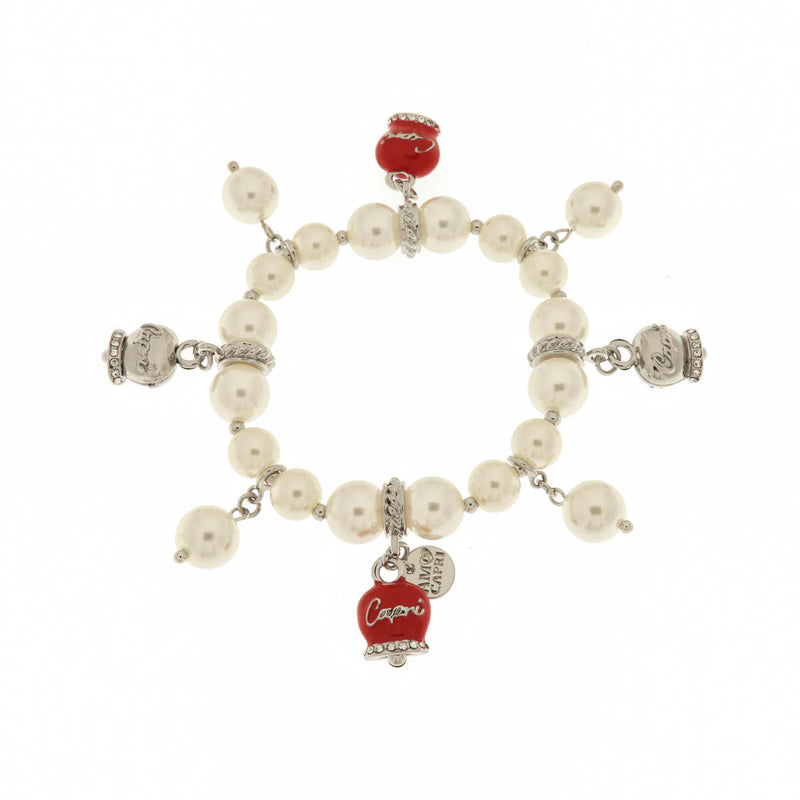 BY SIMON - BRACCIALE PERLE PORTAFORTUNA