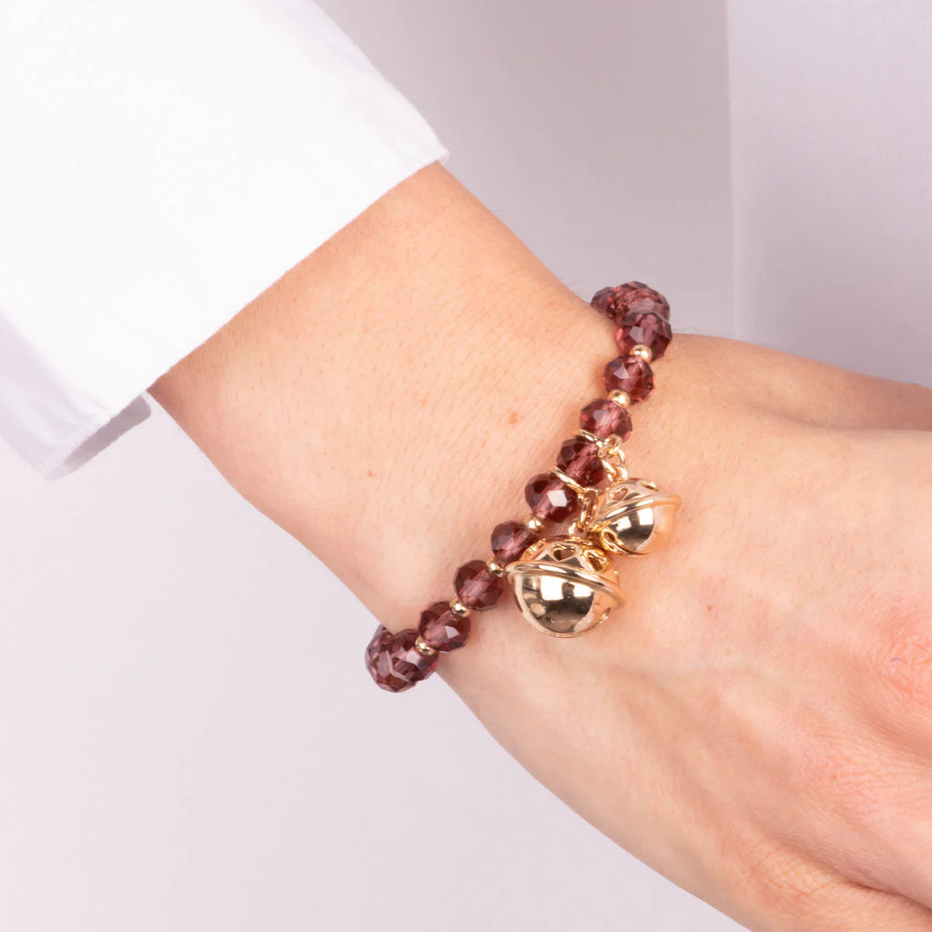 Bracciale in Metallo con sonagli e pietre