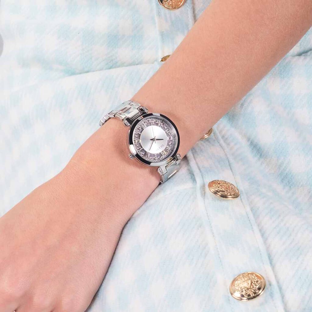 GUESS - OROLOGIO AL QUARZO CRYSTAL CLEAR GW0470L1