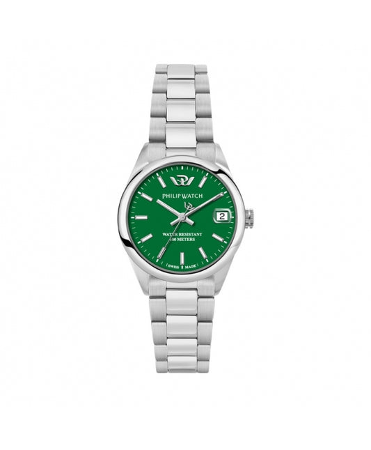 Philip Watch - Caribe 31mm 3h green dial br ss