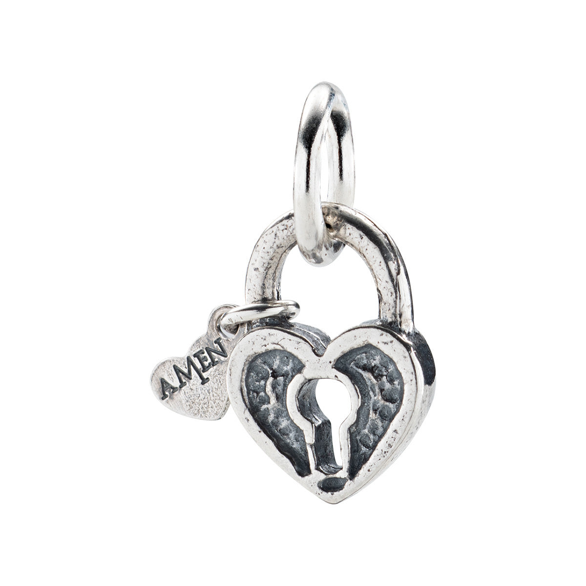 Amen - Charm Cuore Lucchetto - CH-AM07