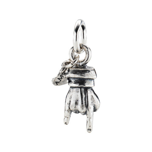 PREZIOSI ARGENTO 925- Charm Mano con Corna