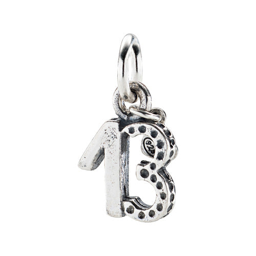 PREZIOSI ARGENTO 925- Charm Numero 13