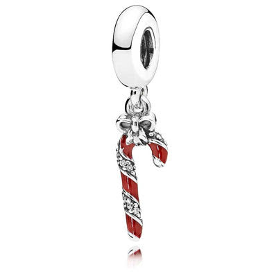 PANDORA-Charm candy cane