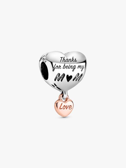 Pandora-Charm cuore "Mamma ti amo"