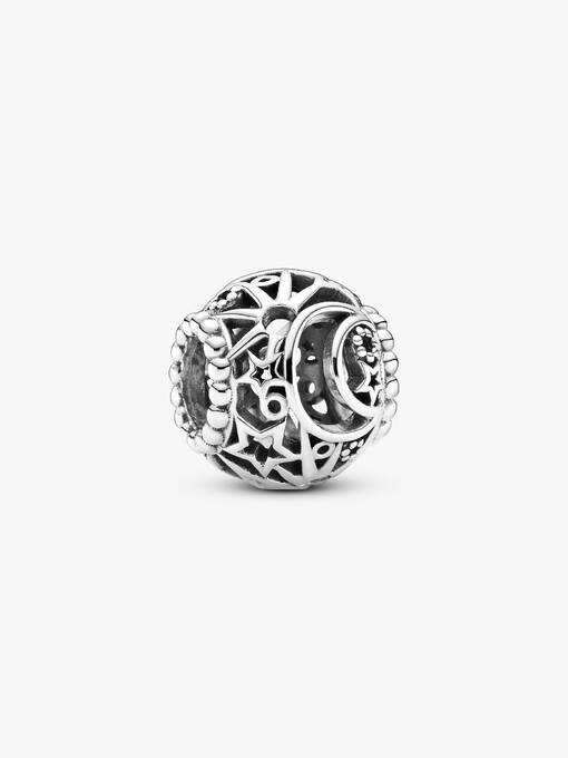 PANDORA-charm Openwork Sole, Stelle e Luna