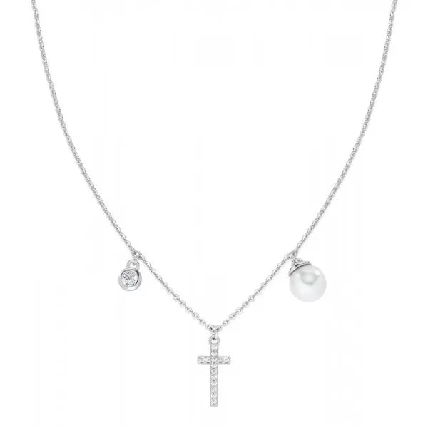 PREZIOSI ARGENTO 925 - Collana Donna croce