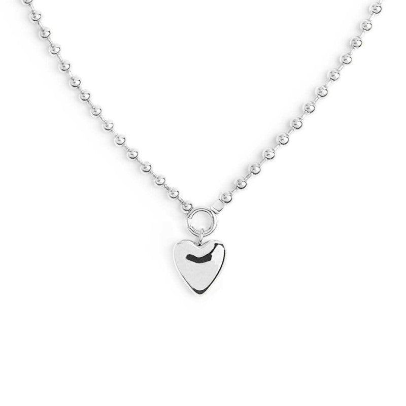 MARLU - Collana catena a sfere con cuore
