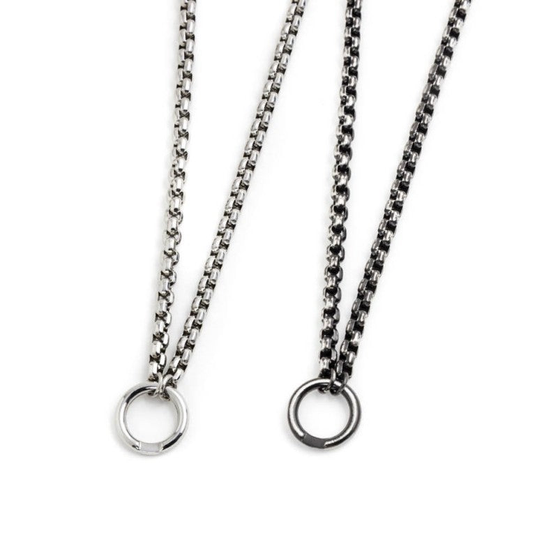 MARLU -Collana catena box chain diamantata