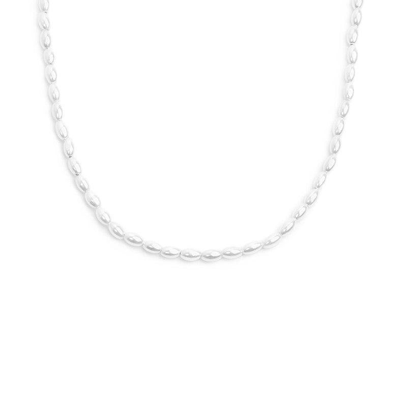 MARLU - Collana catena con perle ovali