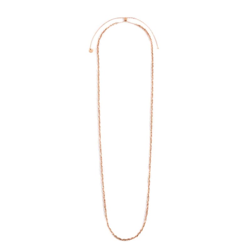 MARLU - Collana catena "o" e catena square wire twist
