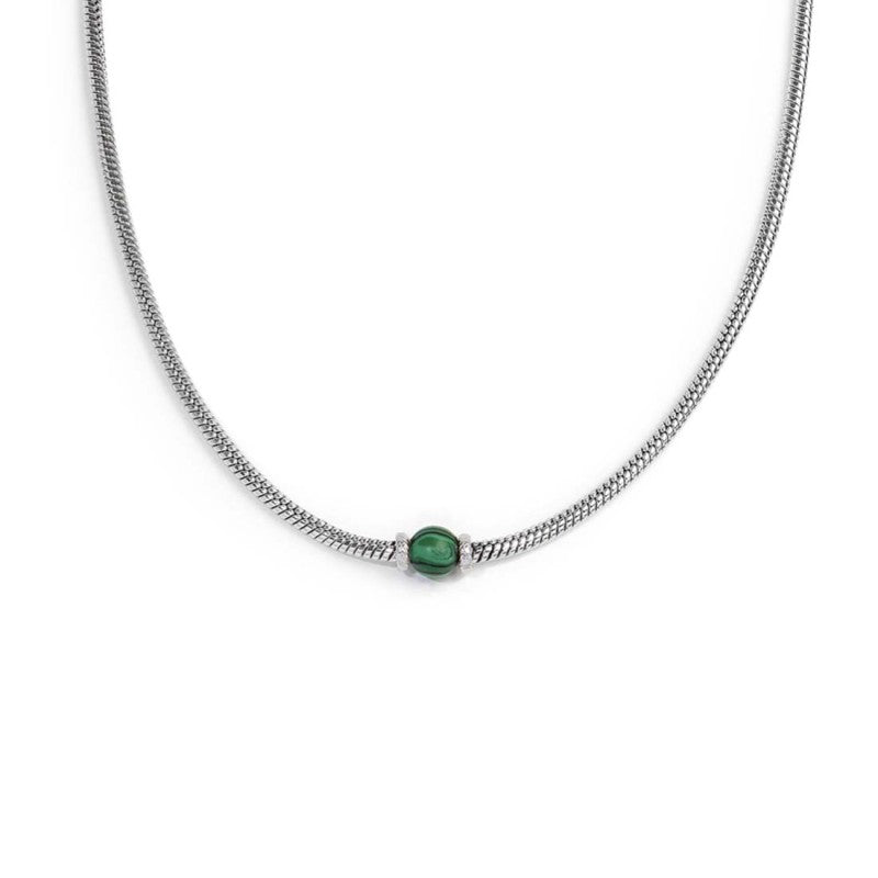 MARLU - Collana catena snake con sfera centrale