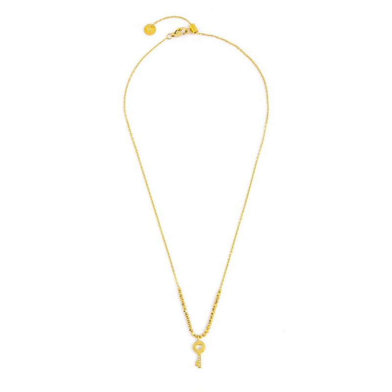 MARLU -Collana con chiave pendente ed ematite