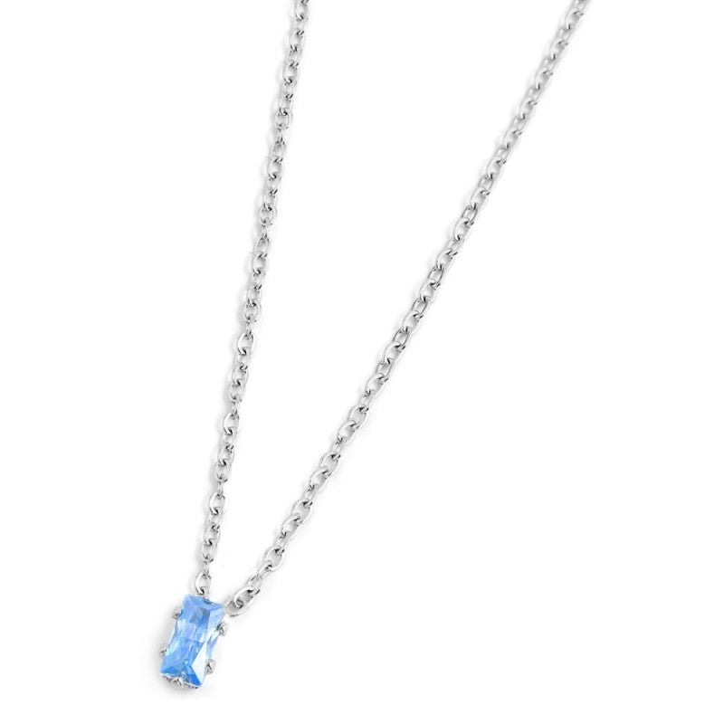 MARLU - Collana con zircone baguette