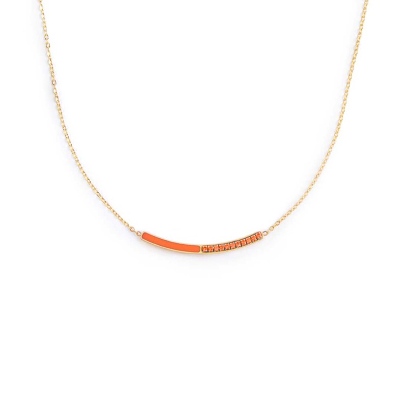 MARLU -Collana con zirconi e smalto