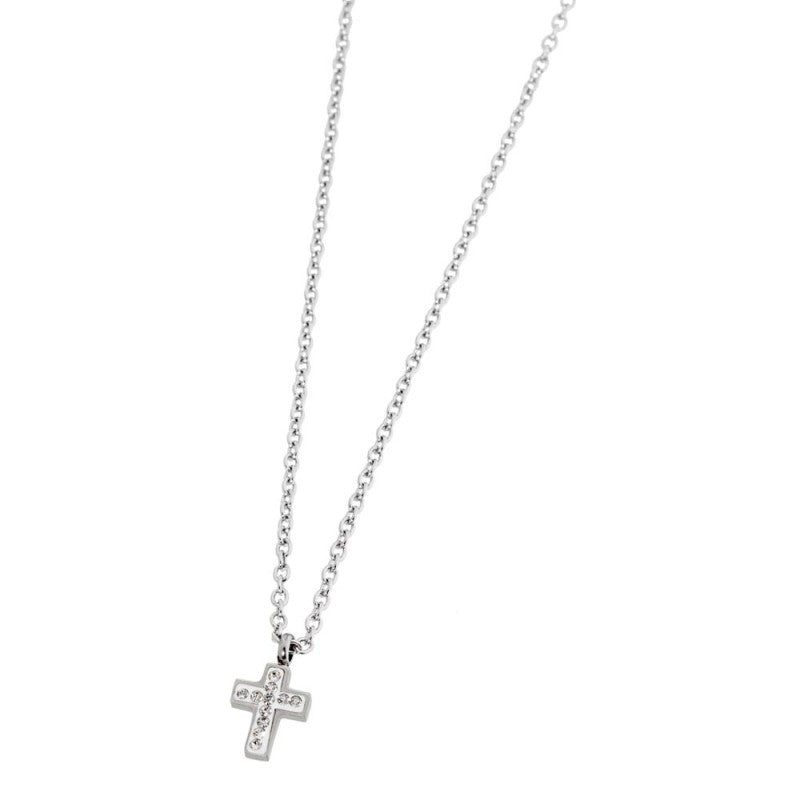 MARLU -Collana croce con cristalli