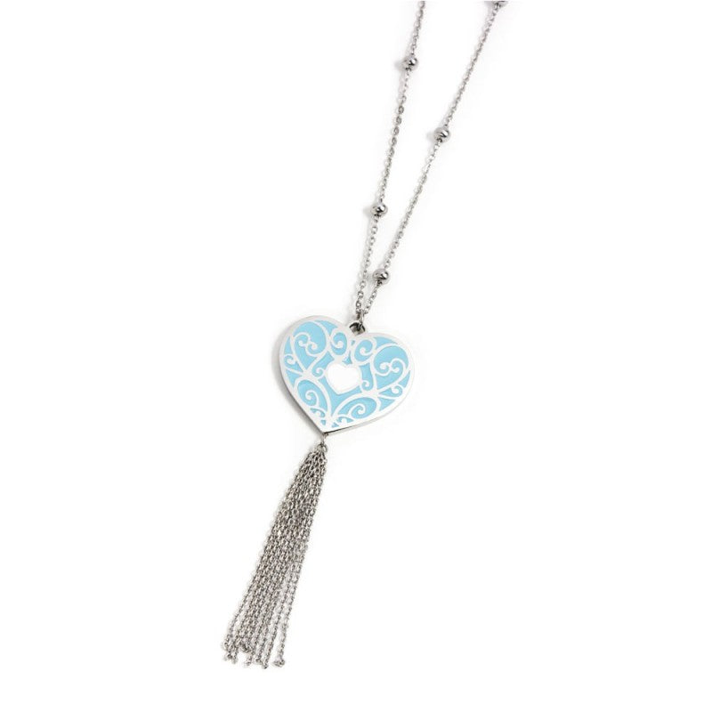 MARLU -Collana cuore amore con nappa