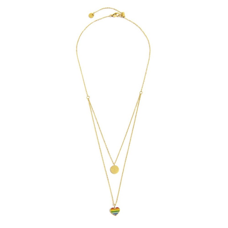 MARLU - Collana cuore arcobaleno