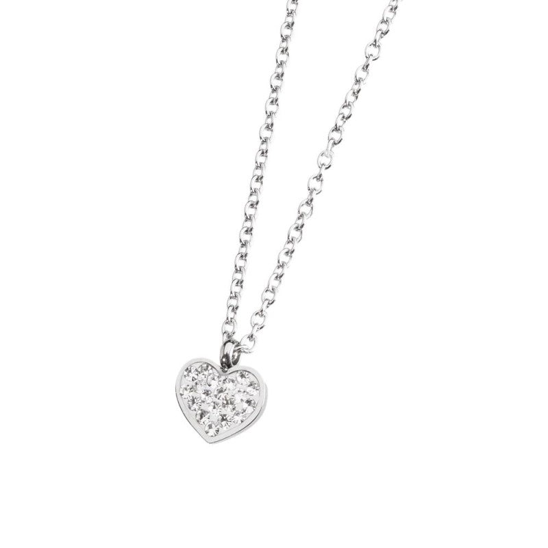 MARLU -Collana cuore con cristalli
