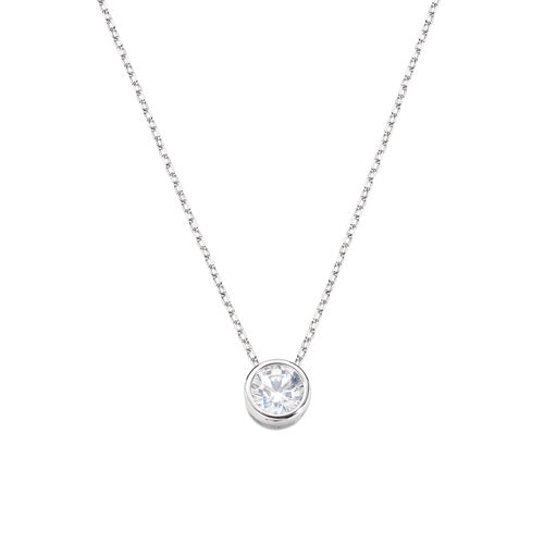 Collana Diamonds con Punto Luce Tondo Medio