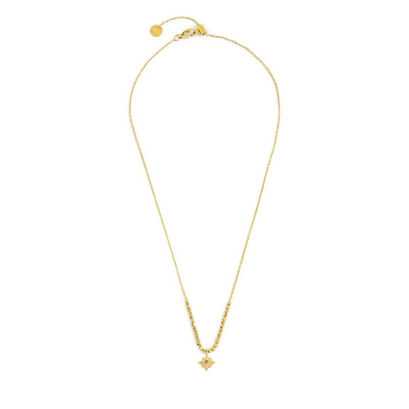 MARLU -Collana rosa dei venti pendente ed ematite