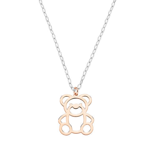 PREZIOSI ARGENTO 925-COLLANA ORSETTO