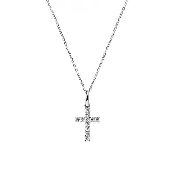 AMEN - Collana Amen Croci in argento con zirconi donna CRBB03