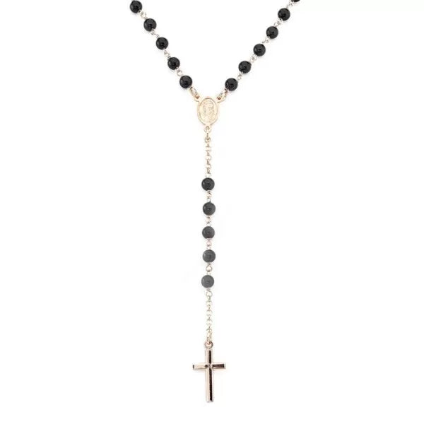 AMEN - Collana Rosario Amen in argento con cristalli CRORN4