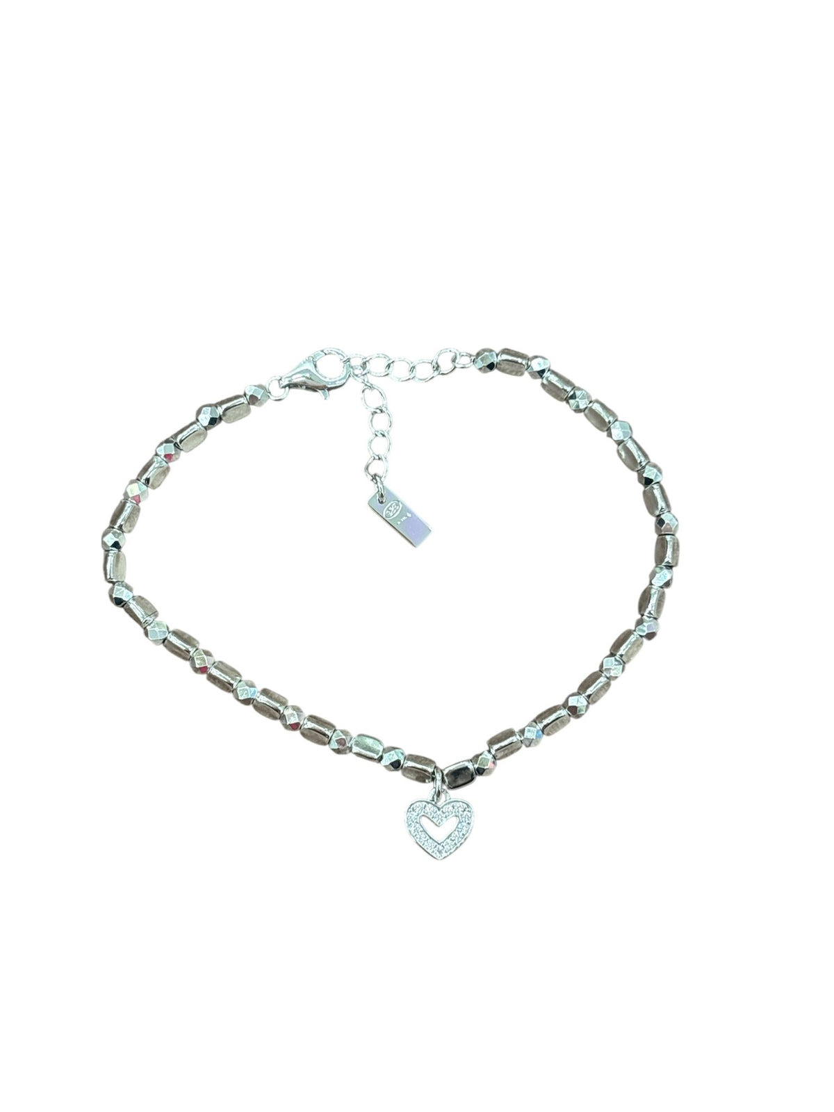 PREZIOSI ARGENTO-Bracciale in argento 925 con cuoricino