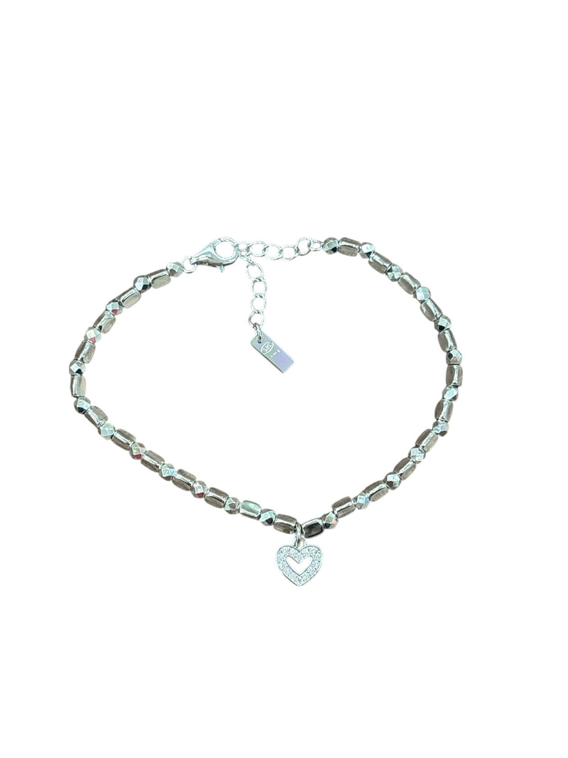 PREZIOSI ARGENTO-Bracciale in argento 925 con cuoricino