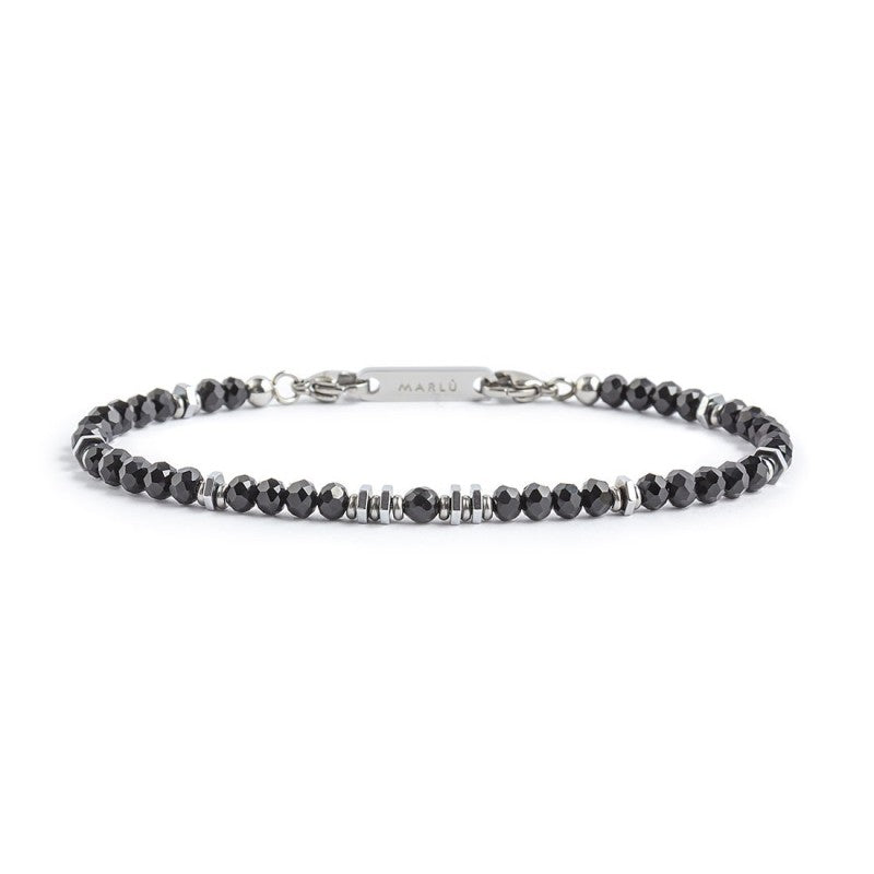 MARLU- Bracciale agata nera ed ematite