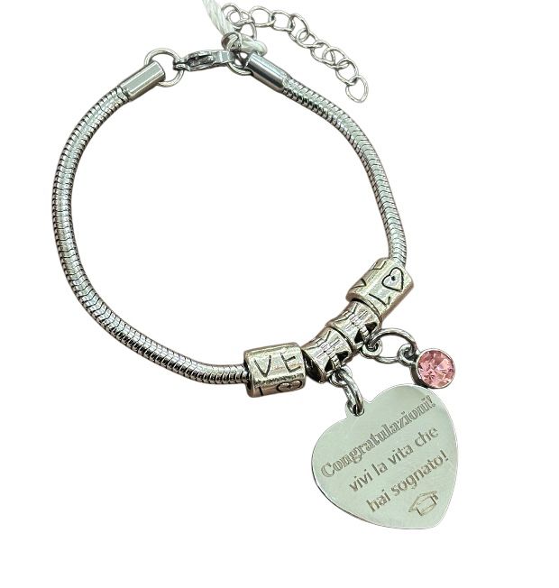 LUCA BARRA- Bracciale Congratulazioni laurea