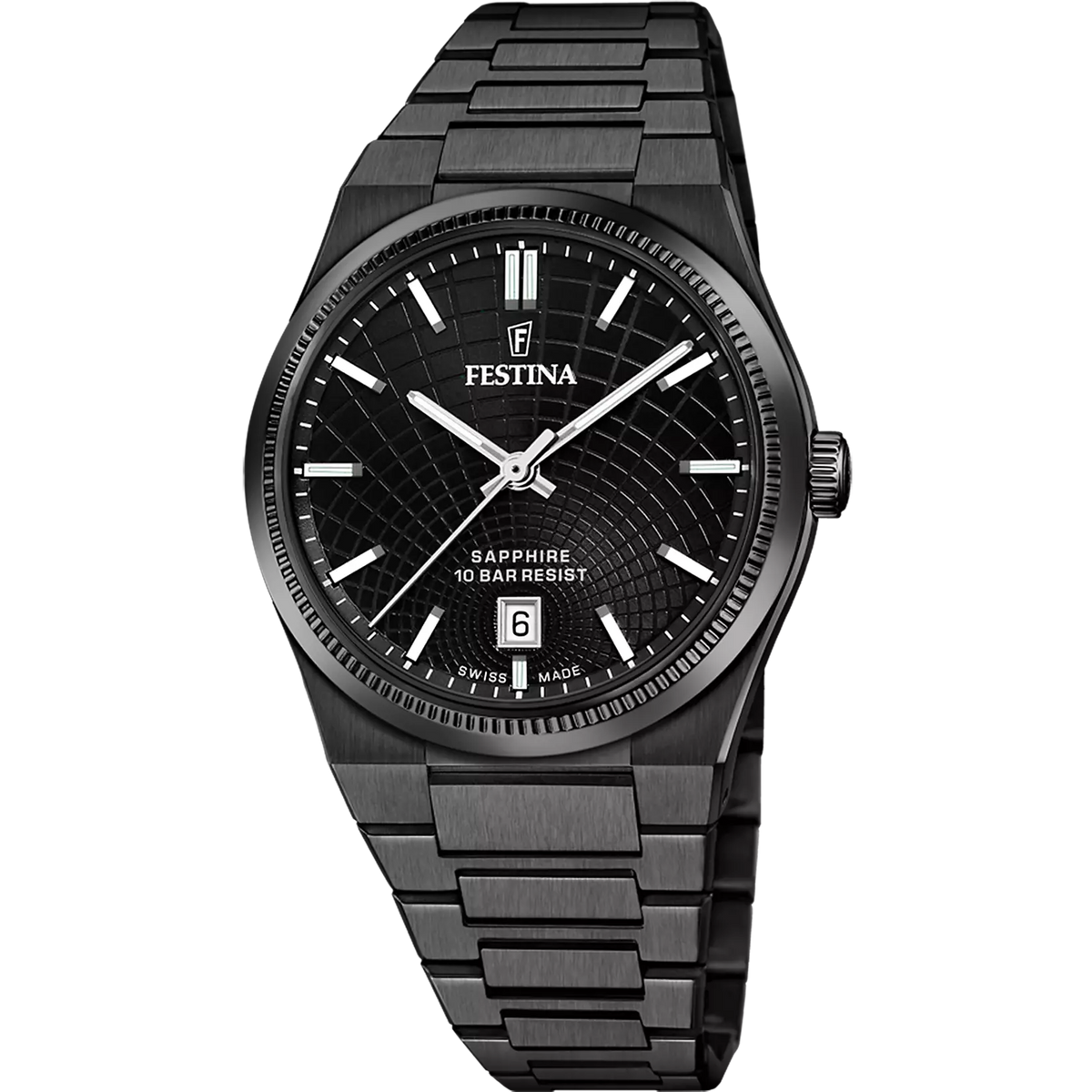 FESTINA-OROLOGIO DA UOMO SWISS MADE RIVÉ F20080/1 NERO