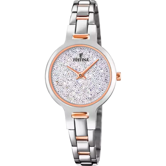 OROLOGIO FESTINA MADEMOISELLE F20381/1 ARGENTO, CINTURINO IN ACCIAIO, DONNA